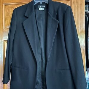 Sag Harbor Black Blazer Professional Suit Jacket
